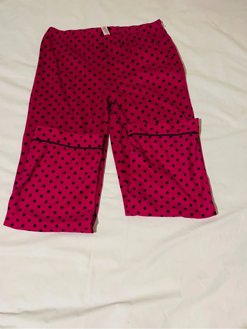 H&M Hot Pink Polka Dot Pajama Bottoms